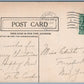 JUST LEAVING ADAMS NY train railway railroad 1907 ANTIQUE POSTCARD
