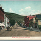 SHELBURNE FALLS MA BRIDGE STREET 1908 ANTIQUE POSTCARD