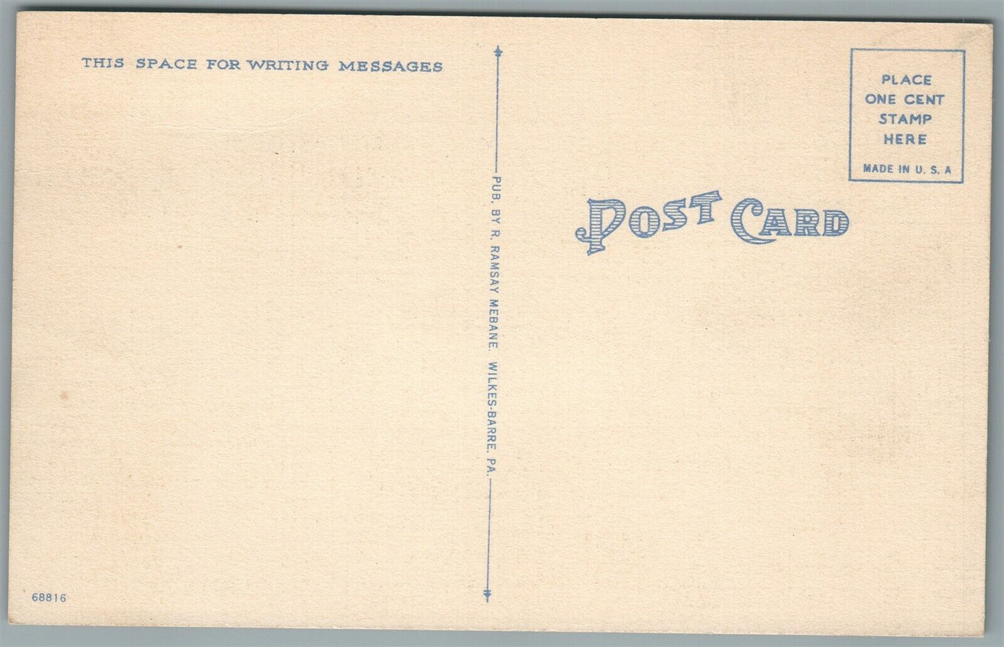 ASHLAND PA SHRINE TO MOTHER VINTAGE POSTCARD