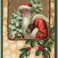 SANTA CHRISTMAS MESSAGE ANTIQUE POSTCARD