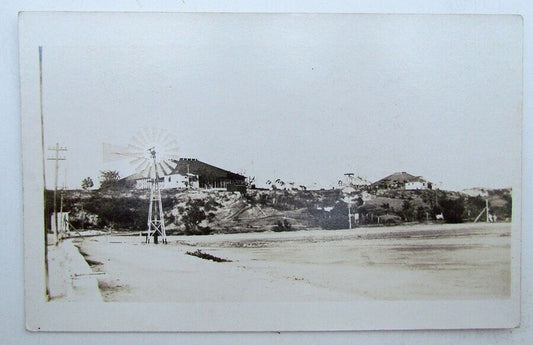 RPPC VINTAGE PHOTO POSTCARD US NAVAL BASE ARKANSAS navy