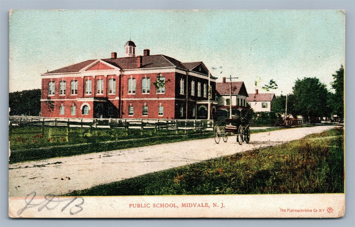 MIDVALE NJ PUBLIC SCHOOL ANTIQUE POSTCARD