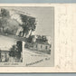SHREWSBURY NJ VIEWS ANTIQUE POSTCARD PRIVATE MAILING CARD SCHOOL CHURCH