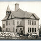 CAMBRIA WI SCHOOL ANTIQUE REAL PHOTO POSTCARD RPPC