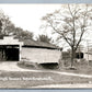 NEWBURG PA QUIGLEY'S COVERED BRIDGES ANTIQUE REAL PHOTO POSTCARD RPPC