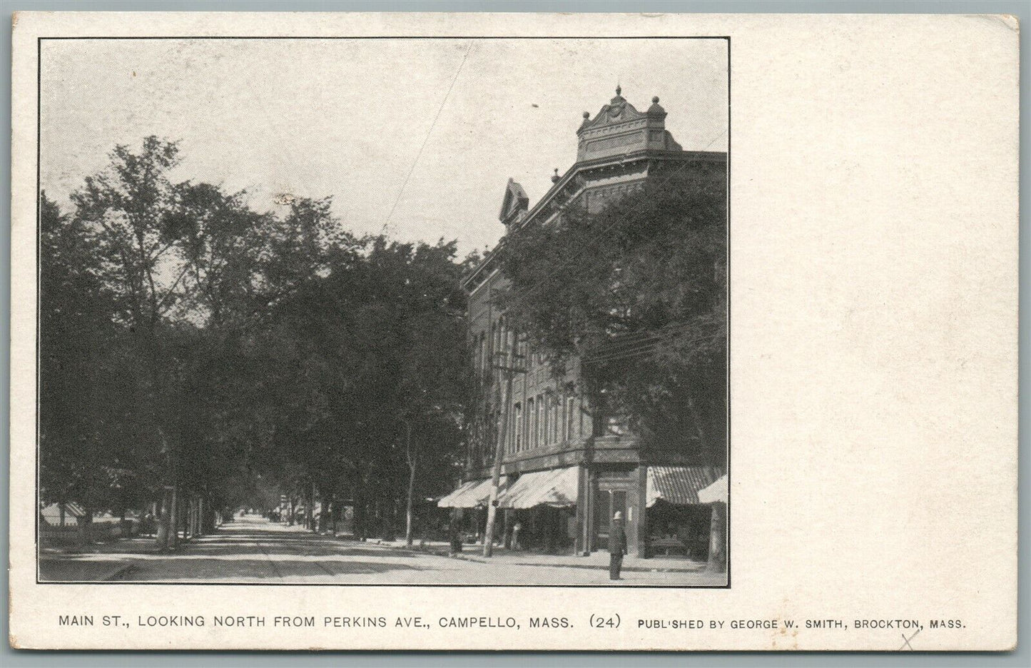 CAMPELLO MA MAIN STREET ANTIQUE POSTCARD