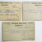 1877 LOT of 3 CINCINNATI OHIO BANKERS ANTIQUE STATEMENT CARDS POSTCARDS