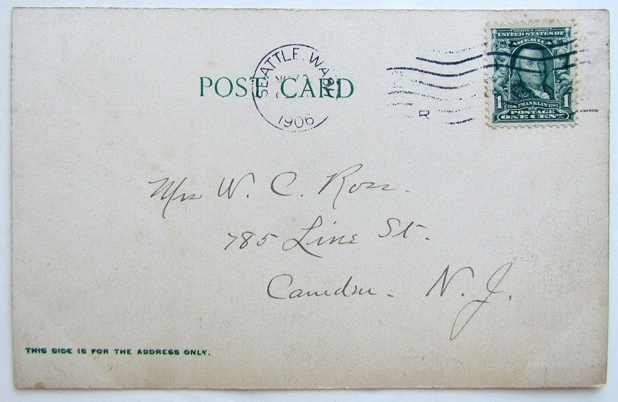 VINTAGE 1906 UNDIVIDED POSTCARD STATE CAPITOL OLYMPIA WASHINGTON