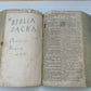 1737 LATIN GERMAN BIBLE AMAZING PIGSKIN BINDING MASSIVE FOLIO antique BIBLIA