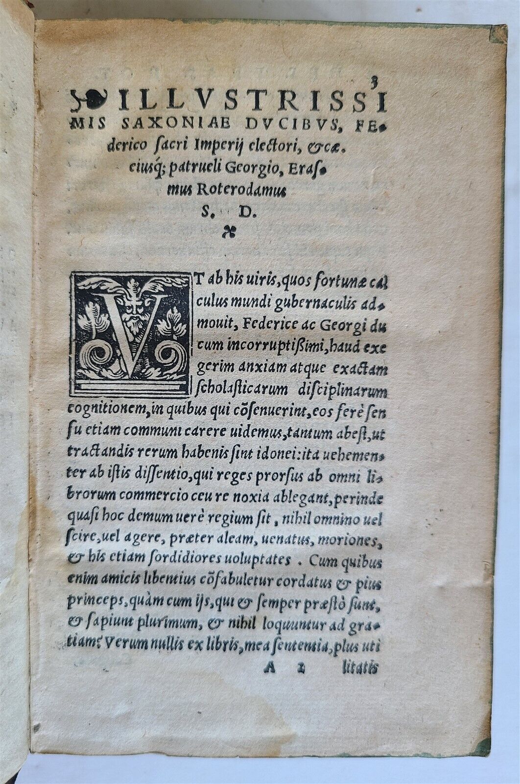 1539 TWELVE CAESARS BIOGRAPHIES by Suetonius Tranquillus antique 16 c. BINDING