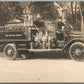 FIRE DEPT. TRUCK WEST END HOSE CO. NEW YORK ANTIQUE REAL PHOTO POSTCARD RPPC