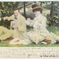 1906 ANTIQUE ROMANTIC POSTCARD - PICNIC COUPLE