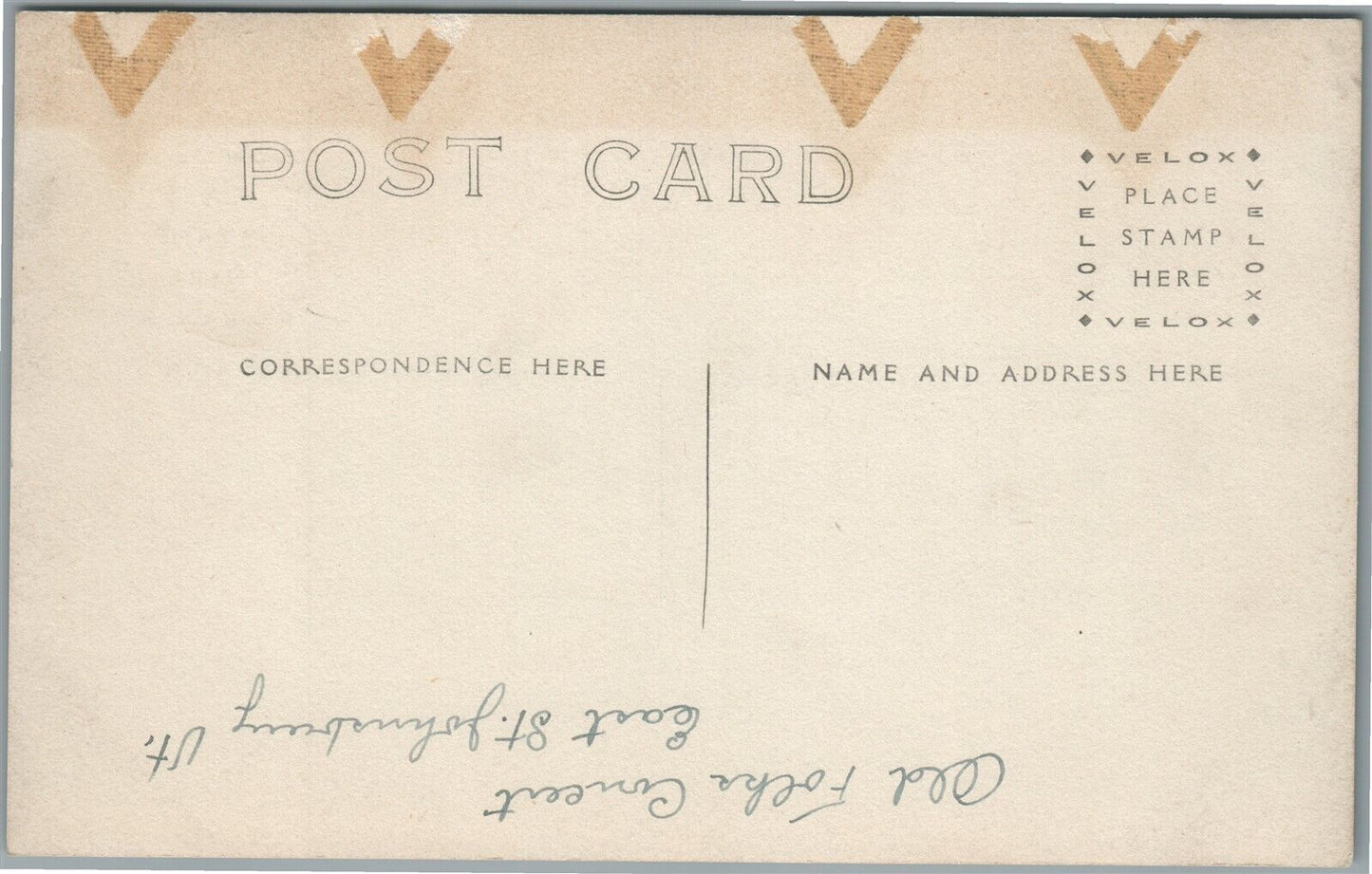 EAST ST. JOHNSBURY OLD FOLKS CONCERT ANTIQUE REAL PHOTO POSTCARD RPPC