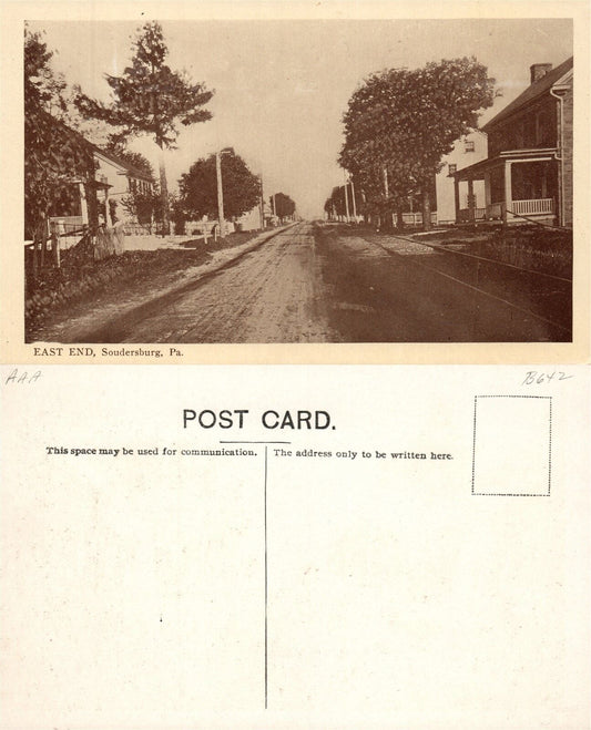 SOUDERSBURG PA EAST END VINTAGE POSTCARD