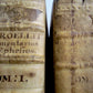 1715-1731 2 VOLUMES Commentarius in Epistolae ad Ephesios antique VELLUM Latin