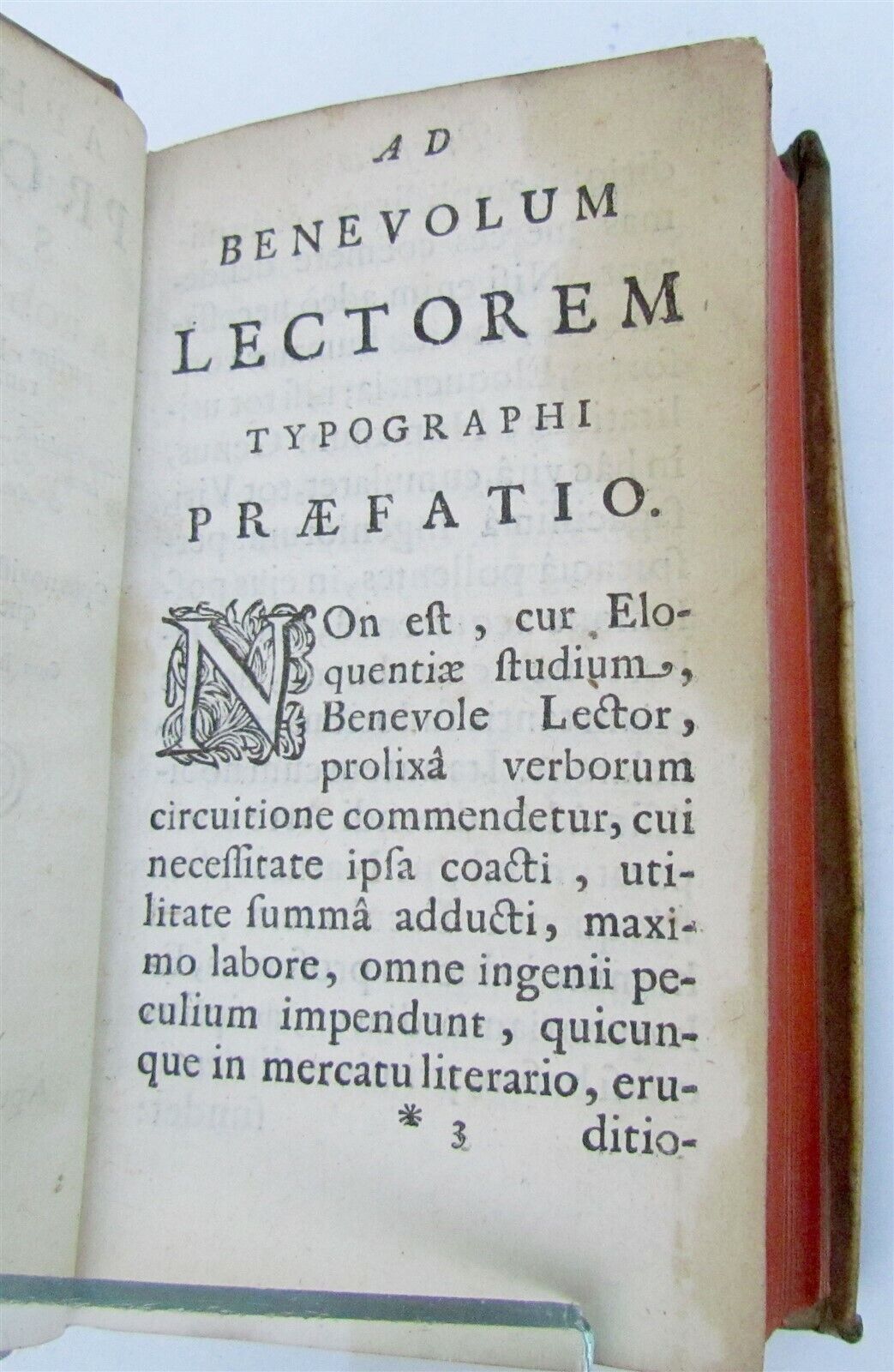 1665 APHTHONIUS antique BLIND-STAMPED VELLUM