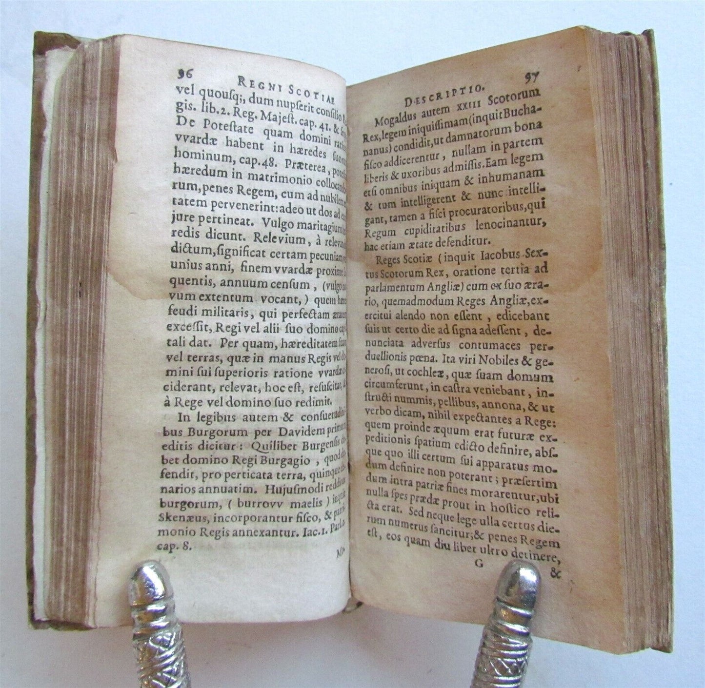 1627 SCOTLAND ELZEVIER PRESS antique VELLUM Respublica Scotiae et Hiberniae