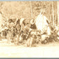 AMERICAN INDIANS N. DAKOTA 1939 VINTAGE REAL PHOTO POSTCARD RPPC