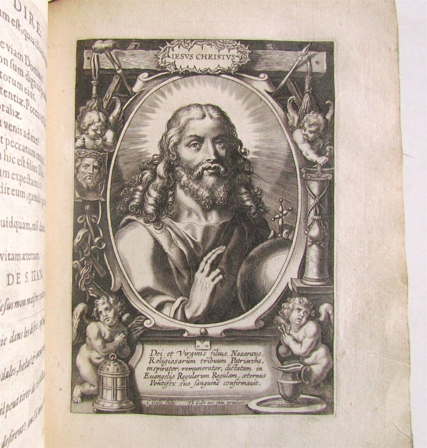 1634 ILLUSTRATED LIVES of MAIN FOUNDERS of RELIGIOUS ORDERS ANTIQUE 39 ENGR.