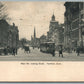 HARTFORD CT MAIN STREET LOOKING SOUTH ANTIQUE POSTCARD