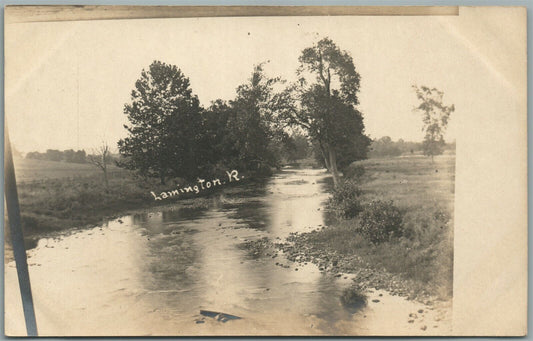 POTTERSVILLE NJ LAMINGTON RIVER ANTIQUE REAL PHOTO POSTCARD RPPC