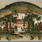 ST.AUGUSTINE FL HOTEL ALCAZAR ALLIGATOR BORDERS ANTIQUE POSTCARD