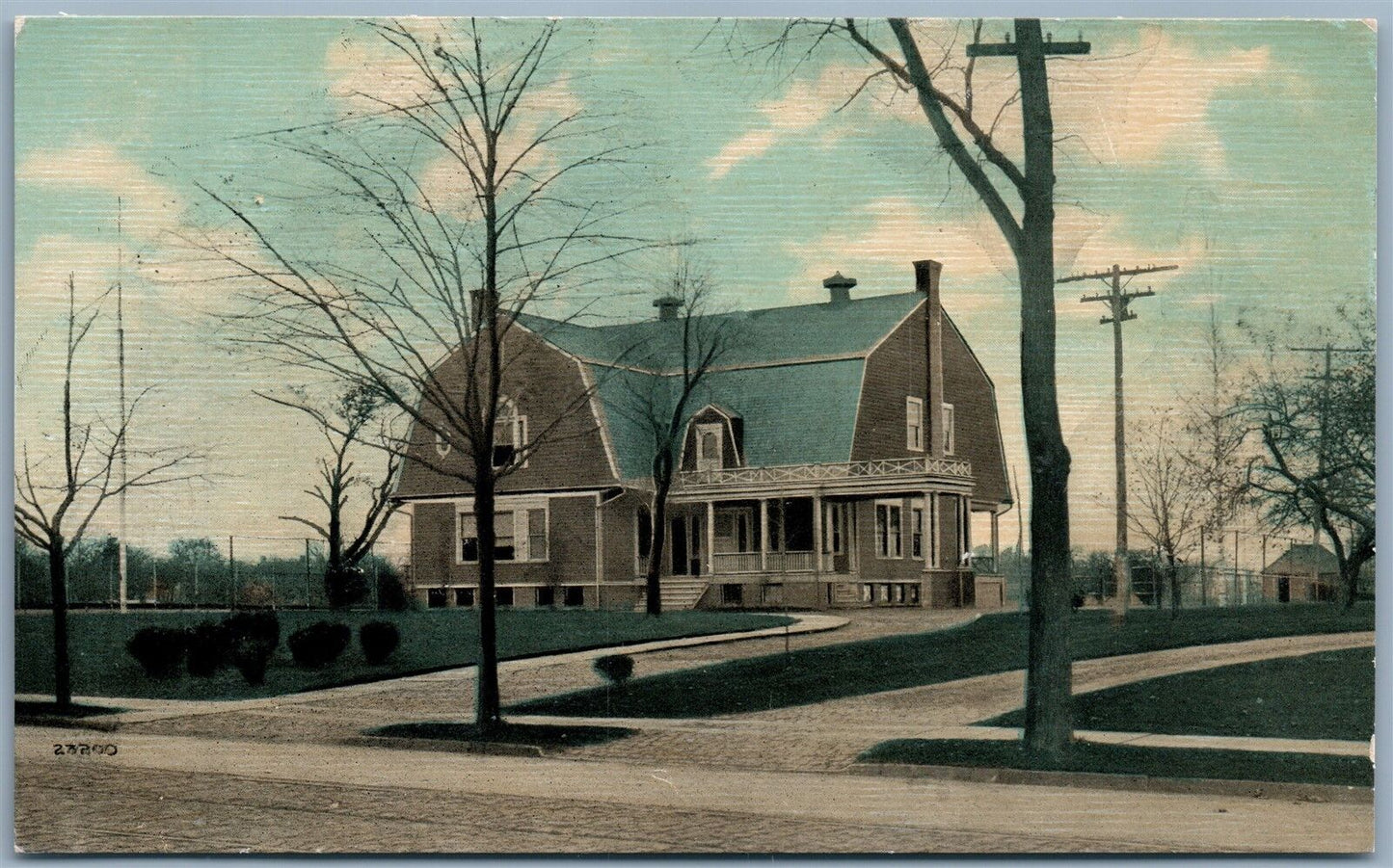 ELIZABETH N.J. TOWN & COUNTRY CLUB ANTIQUE POSTCARD