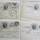 1870s-1890s LOT of 31 PHILADELPHIA BANKS ANTIQUE STATEMENT CARDS POSTCARDS