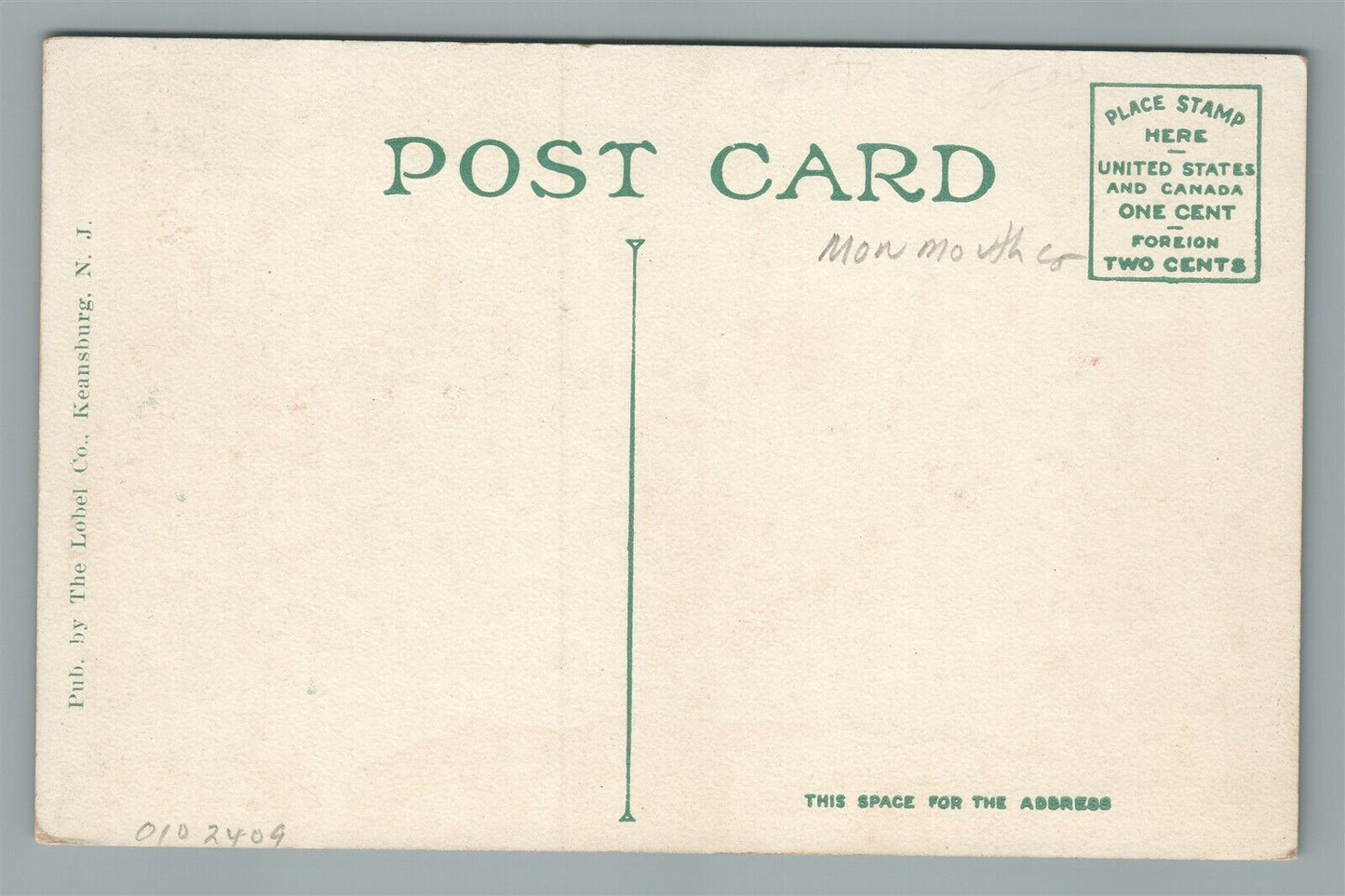 KEANSBURG NJ CAMP JAHN ANTIQUE POSTCARD
