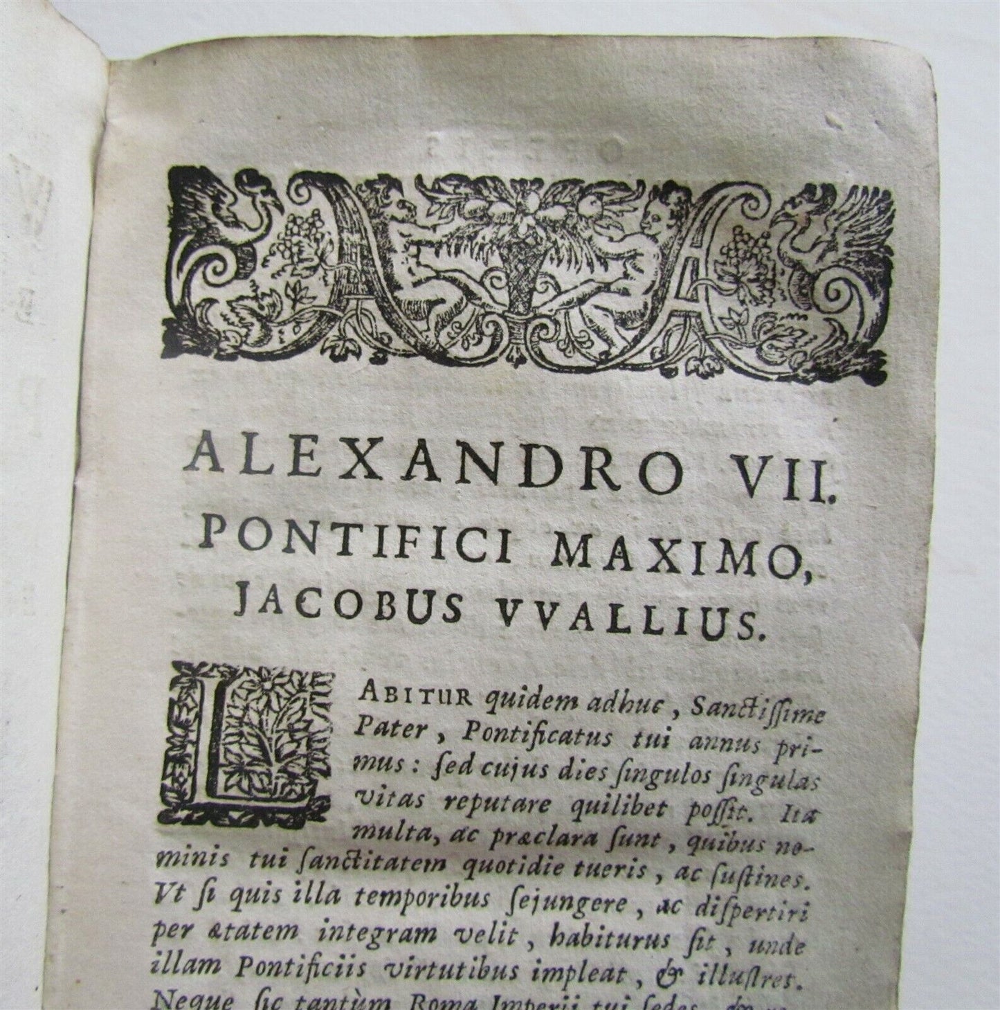 1688 POETRY in LATIN by Jacobus Wallius ANTIQUE VELLUM BOUND 17th CENTURY