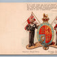 BRITISH MILITARY UNIFORMS ROYAL NAVY SEAMAN & MARINE ANTIQUE POSTCARD