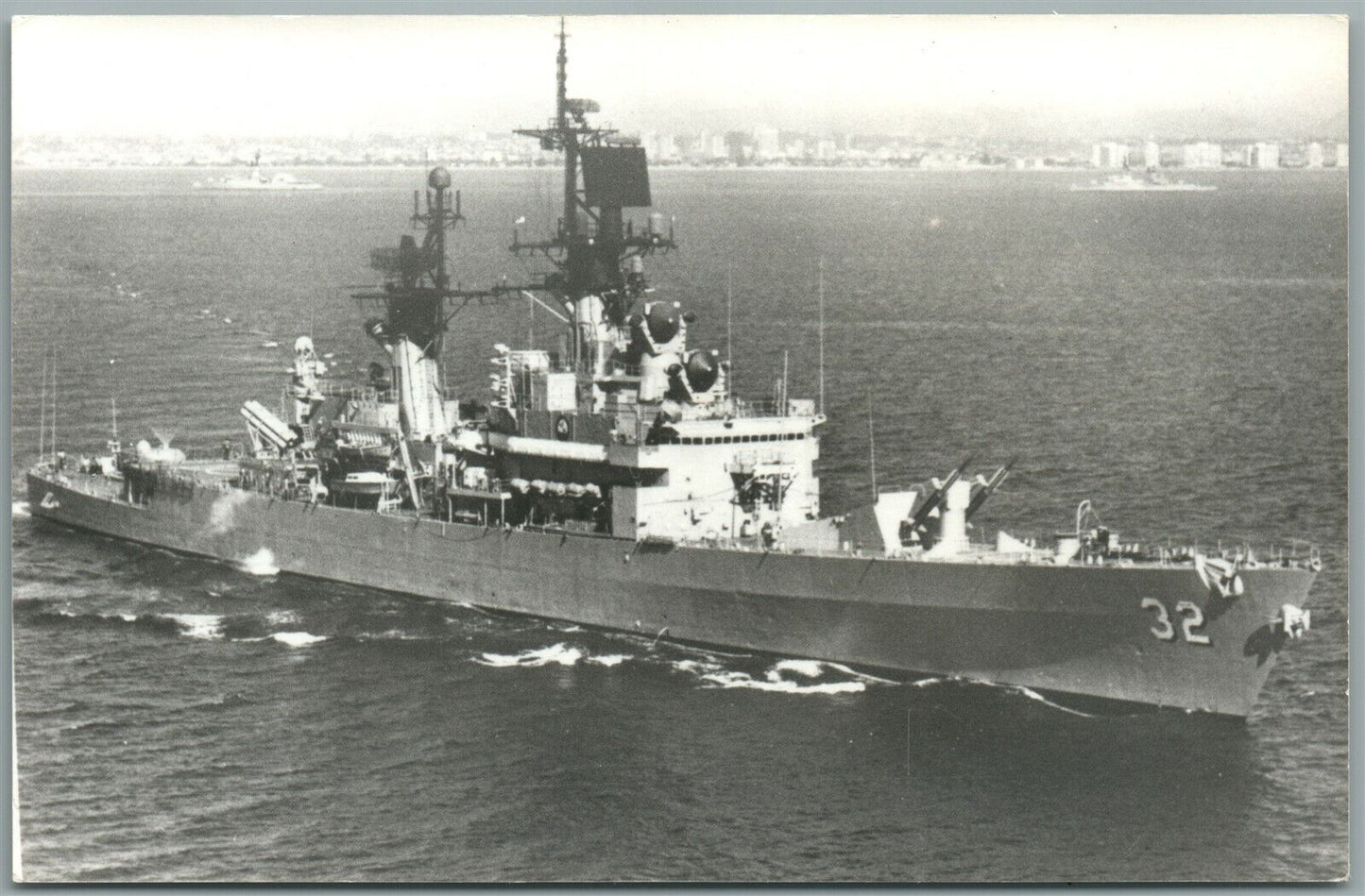 MILITARY SHIP USS WILLIAM STANDLEY VINTAGE REAL PHOTO POSTCARD RPPC