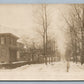 BRIDESBURG PA STREET SCENE ANTIQUE REAL PHOTO POSTCARD RPPC