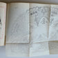 1856 LE ORE CASALINGHE antique FASHION DESIGNS ILLUSTRATED in ITALIAN