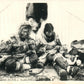 ESKIMO DRILLING IVORY & MAKING MUKLUKS VINTAGE REAL PHOTO POSTCARD RPPC