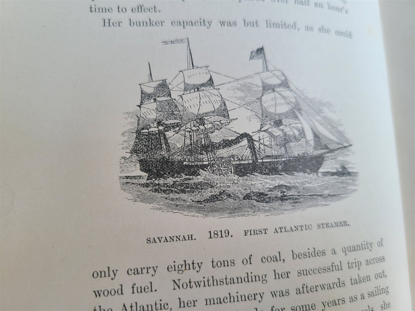 1892 THE ATLANTIC FERRY ITS SHIPS MEN & WORKING antique ILLUSTRATED Vellum bound