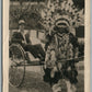 ABORIGUNAL RICKSHAW VINTAGE REAL PHOTO POSTCARD RPPC