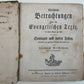 1791 GERMANTON PA ANTIQUE CHRISTLICHE BETRACHTUNGEN UBER DIE EVANGELISCHEN TEXTE