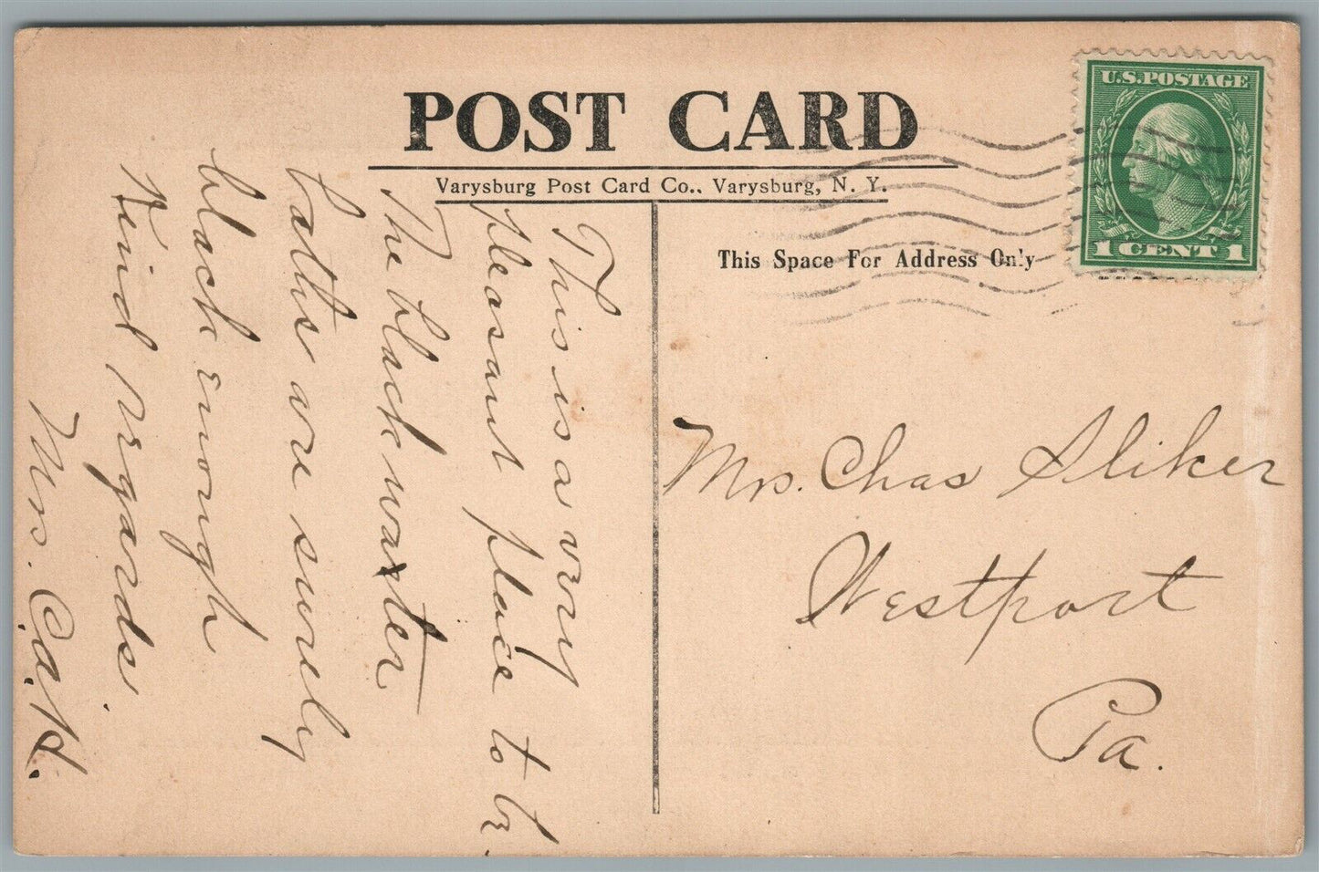 ALDEN NY OLDEST INDUSTRY ANTIQUE POSTCARD