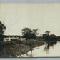 FRENCHTOWN NJ RAILROAD RAILWAY TRAIN TRACKS ANTIQUE REAL PHOTO POSTCARD RPPC