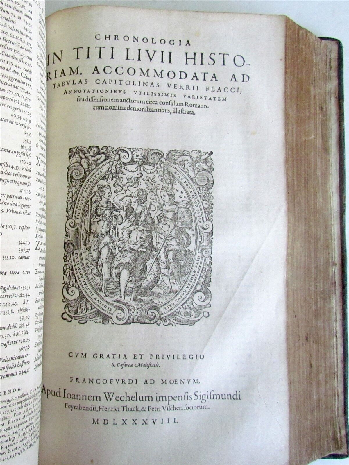 1588 ROMAN HISTORY by TITUS LIVIUS ANTIQUE 16th CENTURY FOLIO