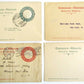 MEXICO lot of 4 ANTIQUE POSTCARDS STATIONERY CARDS