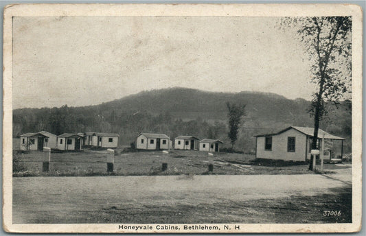 BETHLEHEM NH HONEYVALE CABINS ANTIQUE POSTCARD