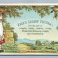 LOWELL MA AYER'S CHERRY PECTORAL VICTORIAN TRADE CARD