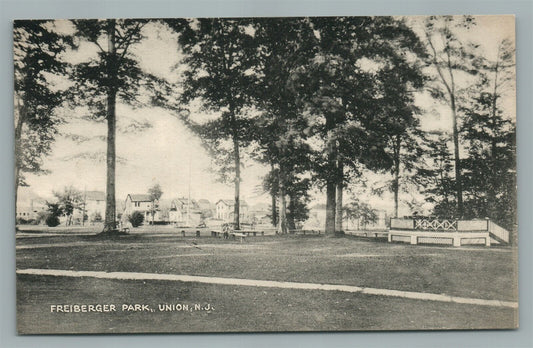 UNION NJ FREIBERGER PARK VINTAGE POSTCARD