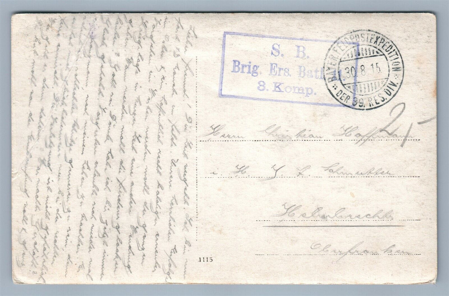 GERMAN RED CROSS OFFICERS w/ DOG ANTIQUE FELDPOST REAL PHOTO POSTCARD RPPC