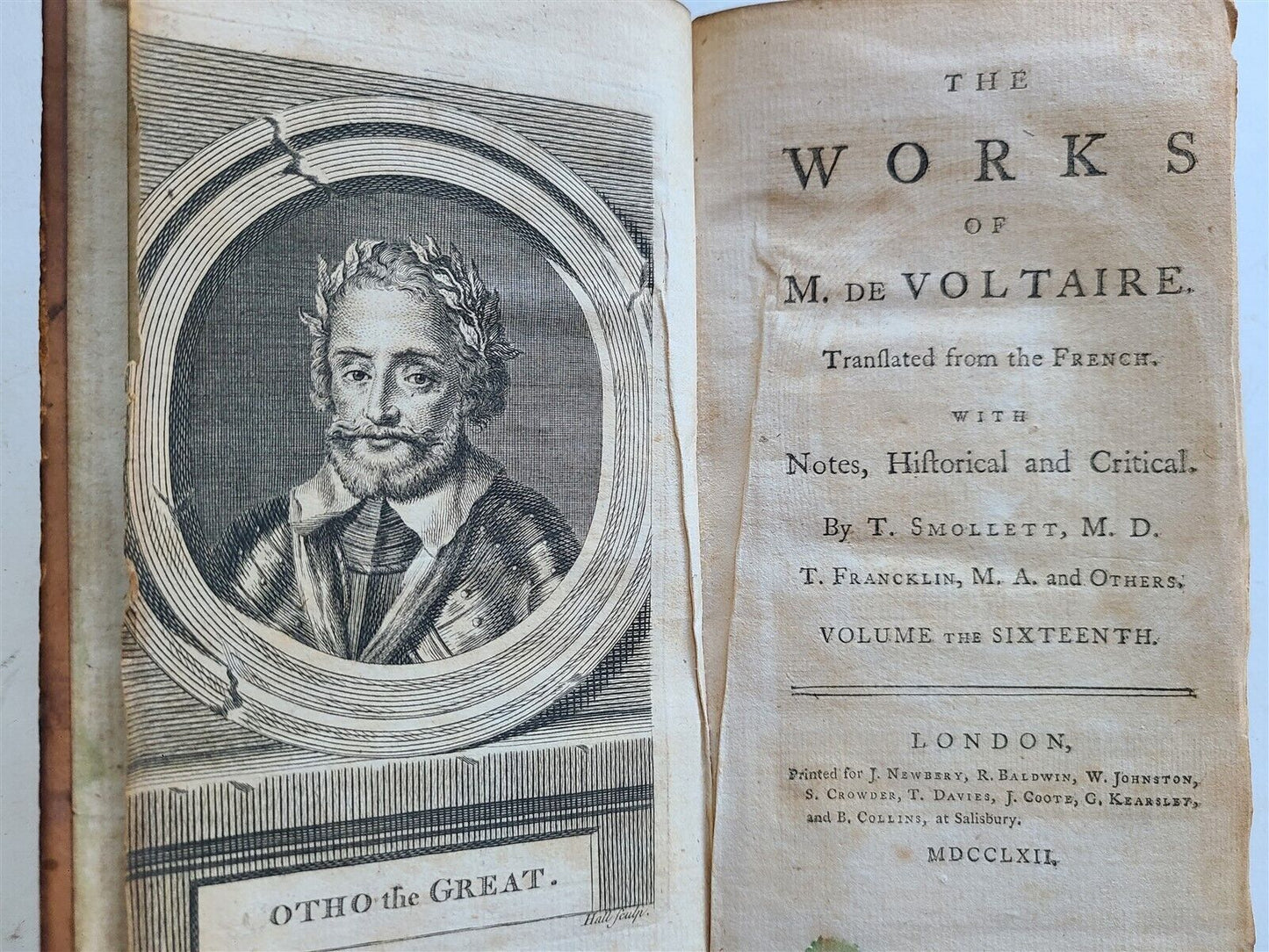 1761 - 1769 VOLTAIRE WORKS antique 31 VOLUMES in ENGLISH