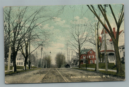 BRIDGETON NJ ATLANTIC ST. ANTIQUE POSTCARD