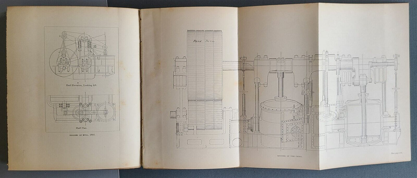 1892 THE ATLANTIC FERRY ITS SHIPS MEN & WORKING antique ILLUSTRATED Vellum bound