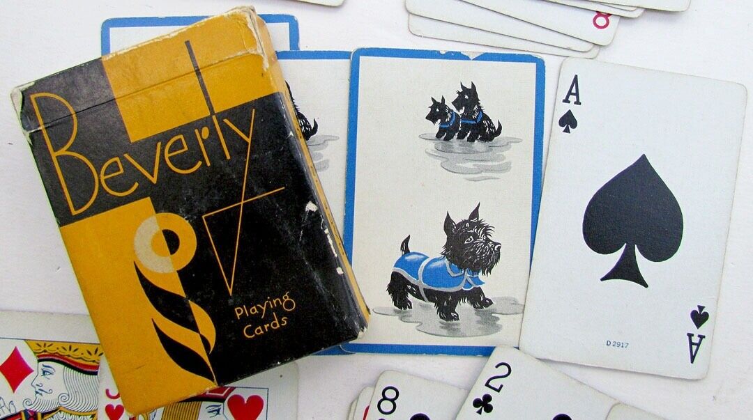 VINTAGE BEVERLY PLAYING CARDS DECK w/ BOX